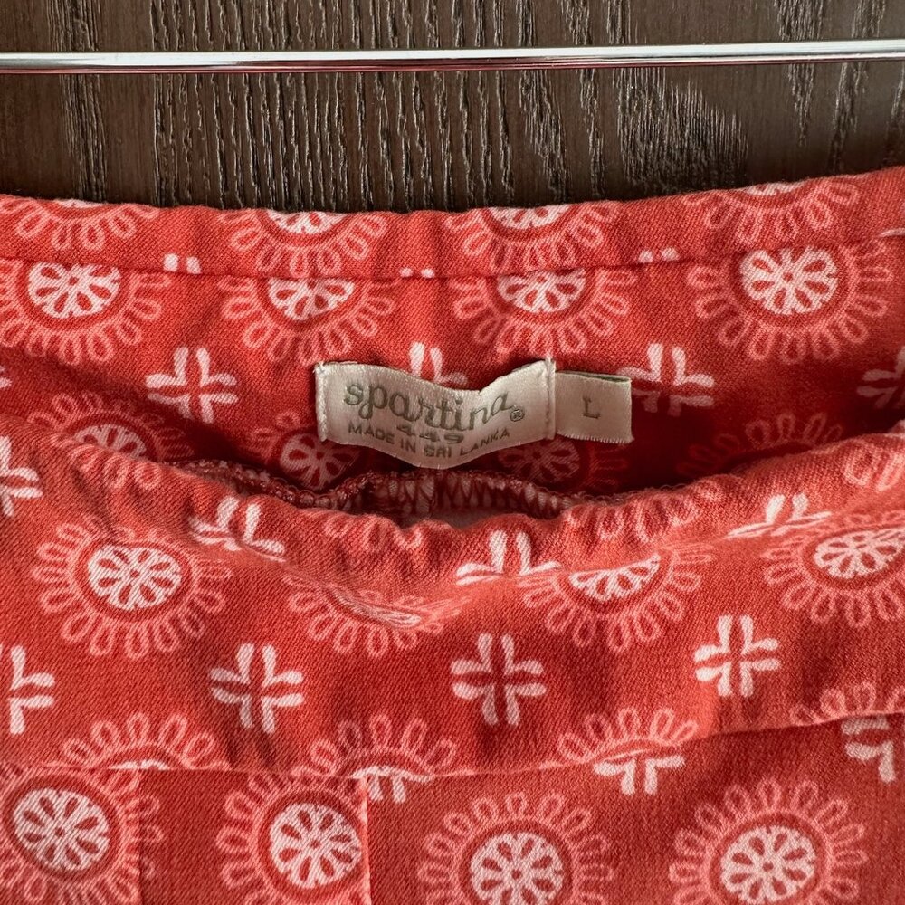 Spartina 449  Size L - Maren Pull-On Pants - Pink House French Floral - Picture 6 of 11